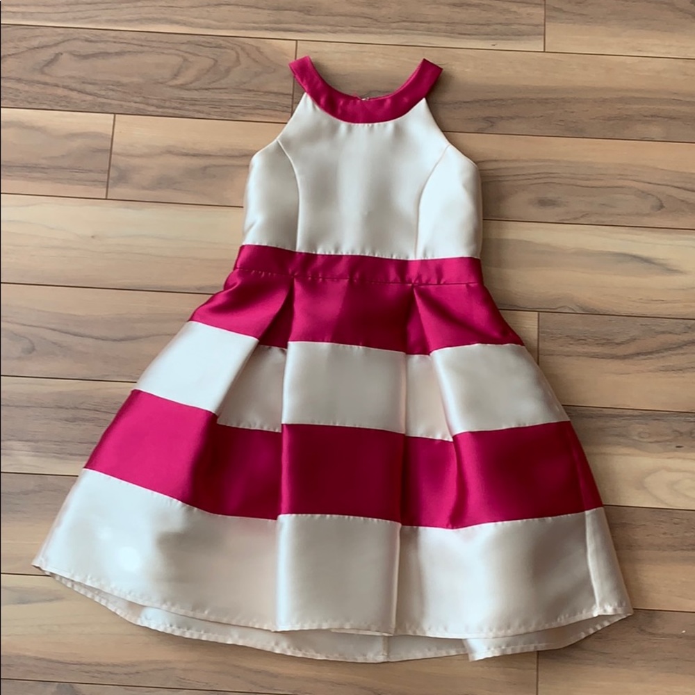 Ivory fuchsia kids Soprano dress